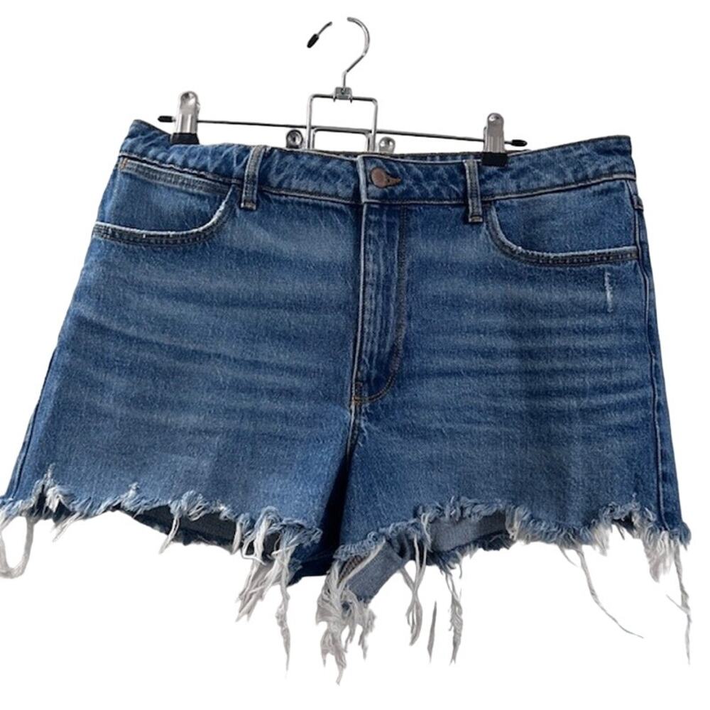 Women's Wrangler Traditional High-Rise Cutoff Denim Jean Shorts Size 12